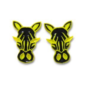Pendientes Cebras Amarillas