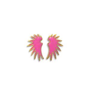 Pendientes Alas mini rosa
