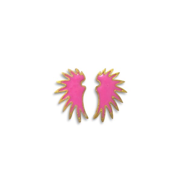 Pendientes Alas mini rosa