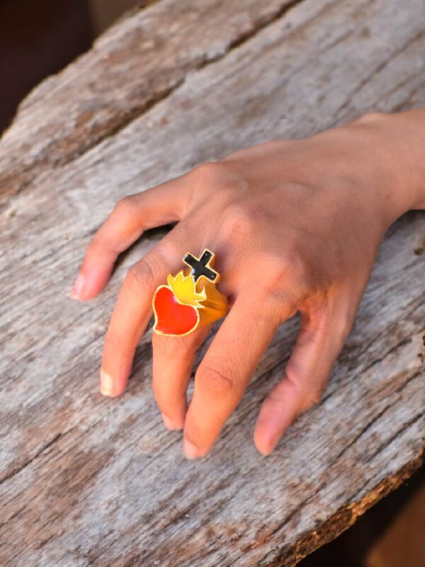 Anillo Corazón Ardiente Mystic - Imagen 3