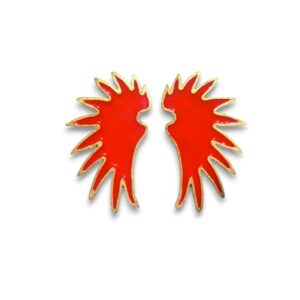 Pendientes Fly Midi rojo