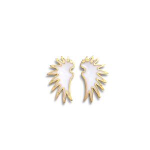 Pendientes Alas mini blanco