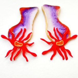 Pendientes anemona ELOGIARTE